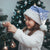 Scottish Christmas Santa Hat Scotland Thistle and Celtic Knot White-Blue Color - Wonder Print Shop