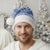 Scottish Christmas Santa Hat Scotland Thistle and Celtic Knot White-Blue Color - Wonder Print Shop
