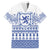 Scottish Christmas Family Matching Long Sleeve Bodycon Dress and Hawaiian Shirt Scotland Thistle and Celtic Knot White-Blue Color - Wonder Print Shop