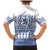 Scottish Christmas Family Matching Mermaid Dress and Hawaiian Shirt Scotland Thistle and Celtic Knot White-Blue Color - Wonder Print Shop