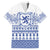 Scottish Christmas Family Matching Off The Shoulder Long Sleeve Dress and Hawaiian Shirt Scotland Thistle and Celtic Knot White-Blue Color - Wonder Print Shop