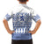 Scottish Christmas Family Matching Off Shoulder Maxi Dress and Hawaiian Shirt Scotland Thistle and Celtic Knot White-Blue Color - Wonder Print Shop