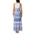 Scottish Christmas Family Matching Tank Maxi Dress and Hawaiian Shirt Scotland Thistle and Celtic Knot White-Blue Color - Wonder Print Shop