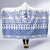 Scottish Christmas Hooded Blanket Scotland Thistle and Celtic Knot White-Blue Color - Wonder Print Shop