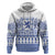 Scottish Christmas Hoodie Scotland Thistle and Celtic Knot White-Blue Color - Wonder Print Shop