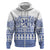 Scottish Christmas Hoodie Scotland Thistle and Celtic Knot White-Blue Color - Wonder Print Shop