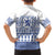 Scottish Christmas Kid Hawaiian Shirt Scotland Thistle and Celtic Knot White-Blue Color - Wonder Print Shop