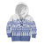Scottish Christmas Kid Hoodie Scotland Thistle and Celtic Knot White-Blue Color - Wonder Print Shop