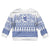 Scottish Christmas Kid Ugly Christmas Sweater Scotland Thistle and Celtic Knot White-Blue Color - Wonder Print Shop
