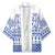 Scottish Christmas Kimono Scotland Thistle and Celtic Knot White-Blue Color - Wonder Print Shop