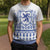 Scottish Christmas Knitted V-Neck Vest Scotland Thistle and Celtic Knot White-Blue Color - Wonder Print Shop
