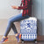 Scottish Christmas Luggage Cover Scotland Thistle and Celtic Knot White-Blue Color - Wonder Print Shop