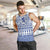Scottish Christmas Men Tank Top Scotland Thistle and Celtic Knot White-Blue Color - Wonder Print Shop