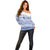 Scottish Christmas Off Shoulder Sweater Scotland Thistle and Celtic Knot White-Blue Color - Wonder Print Shop