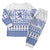 Scottish Christmas Pajama Set Scotland Thistle and Celtic Knot White-Blue Color - Wonder Print Shop