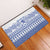 Scottish Christmas Rubber Doormat Scotland Thistle and Celtic Knot White-Blue Color - Wonder Print Shop