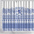 Scottish Christmas Shower Curtain Scotland Thistle and Celtic Knot White-Blue Color - Wonder Print Shop