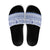 Scottish Christmas Slide Sandals Scotland Thistle and Celtic Knot White-Blue Color - Wonder Print Shop