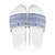 Scottish Christmas Slide Sandals Scotland Thistle and Celtic Knot White-Blue Color - Wonder Print Shop