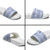 Scottish Christmas Slide Sandals Scotland Thistle and Celtic Knot White-Blue Color - Wonder Print Shop