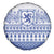 Scottish Christmas Spare Tire Cover Scotland Thistle and Celtic Knot White-Blue Color - Wonder Print Shop