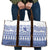 Scottish Christmas Travel Bag Scotland Thistle and Celtic Knot White-Blue Color - Wonder Print Shop