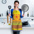 Scottish Christmas Apron Scotland Thistle and Celtic Knot Yellow-Red Color - Wonder Print Shop