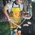 Scottish Christmas Apron Scotland Thistle and Celtic Knot Yellow-Red Color - Wonder Print Shop