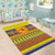 Scottish Christmas Area Rug Scotland Thistle and Celtic Knot Yellow-Red Color - Wonder Print Shop