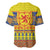 Scottish Christmas Baseball Jersey Scotland Thistle and Celtic Knot Yellow-Red Color - Wonder Print Shop