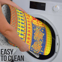 Scottish Christmas Bathroom Set Scotland Thistle and Celtic Knot Yellow-Red Color - Wonder Print Shop