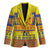 Scottish Christmas Blazer Scotland Thistle and Celtic Knot Yellow-Red Color - Wonder Print Shop
