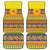 Scottish Christmas Car Mats Scotland Thistle and Celtic Knot Yellow-Red Color - Wonder Print Shop