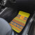Scottish Christmas Car Mats Scotland Thistle and Celtic Knot Yellow-Red Color - Wonder Print Shop