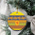 Scottish Christmas Ceramic Ornament Scotland Thistle and Celtic Knot Yellow-Red Color - Wonder Print Shop