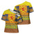 Scottish Christmas Cross Shoulder Shirt Scotland Thistle and Celtic Knot Yellow-Red Color - Wonder Print Shop