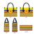 Scottish Christmas Leather Bag Scotland Thistle and Celtic Knot Yellow-Red Color - Wonder Print Shop