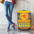 Scottish Christmas Luggage Cover Scotland Thistle and Celtic Knot Yellow-Red Color - Wonder Print Shop