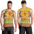 Scottish Christmas Men Tank Top Scotland Thistle and Celtic Knot Yellow-Red Color - Wonder Print Shop