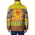 Scottish Christmas Padded Jacket Scotland Thistle and Celtic Knot Yellow-Red Color - Wonder Print Shop