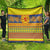Scottish Christmas Quilt Scotland Thistle and Celtic Knot Yellow-Red Color - Wonder Print Shop