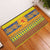 Scottish Christmas Rubber Doormat Scotland Thistle and Celtic Knot Yellow-Red Color - Wonder Print Shop