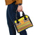 Scottish Christmas Shoulder Handbag Scotland Thistle and Celtic Knot Yellow-Red Color - Wonder Print Shop