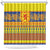 Scottish Christmas Shower Curtain Scotland Thistle and Celtic Knot Yellow-Red Color - Wonder Print Shop