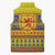 Scottish Christmas Sleeveless Puffer Jacket Scotland Thistle and Celtic Knot Yellow-Red Color - Wonder Print Shop