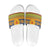 Scottish Christmas Slide Sandals Scotland Thistle and Celtic Knot Yellow-Red Color - Wonder Print Shop