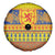 Scottish Christmas Spare Tire Cover Scotland Thistle and Celtic Knot Yellow-Red Color - Wonder Print Shop