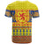 Scottish Christmas T Shirt Scotland Thistle and Celtic Knot Yellow-Red Color - Wonder Print Shop