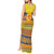 Scottish Christmas Tank Maxi Dress Scotland Thistle and Celtic Knot Yellow-Red Color - Wonder Print Shop