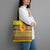Scottish Christmas Tote Bag Scotland Thistle and Celtic Knot Yellow-Red Color - Wonder Print Shop
